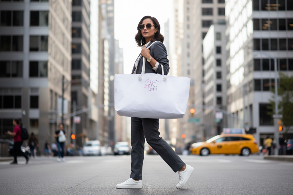 Canvas Travel Tote Lifestyle